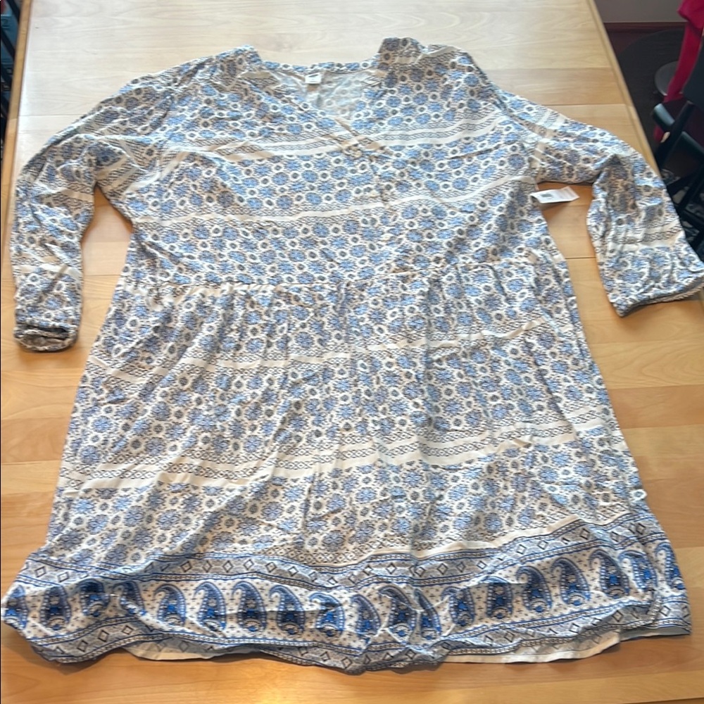 NWT XXL Old Navy Batik print dress fully lined